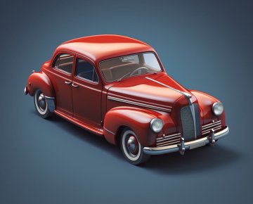 Red Classic Car