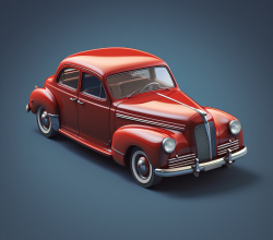 Red Classic Car